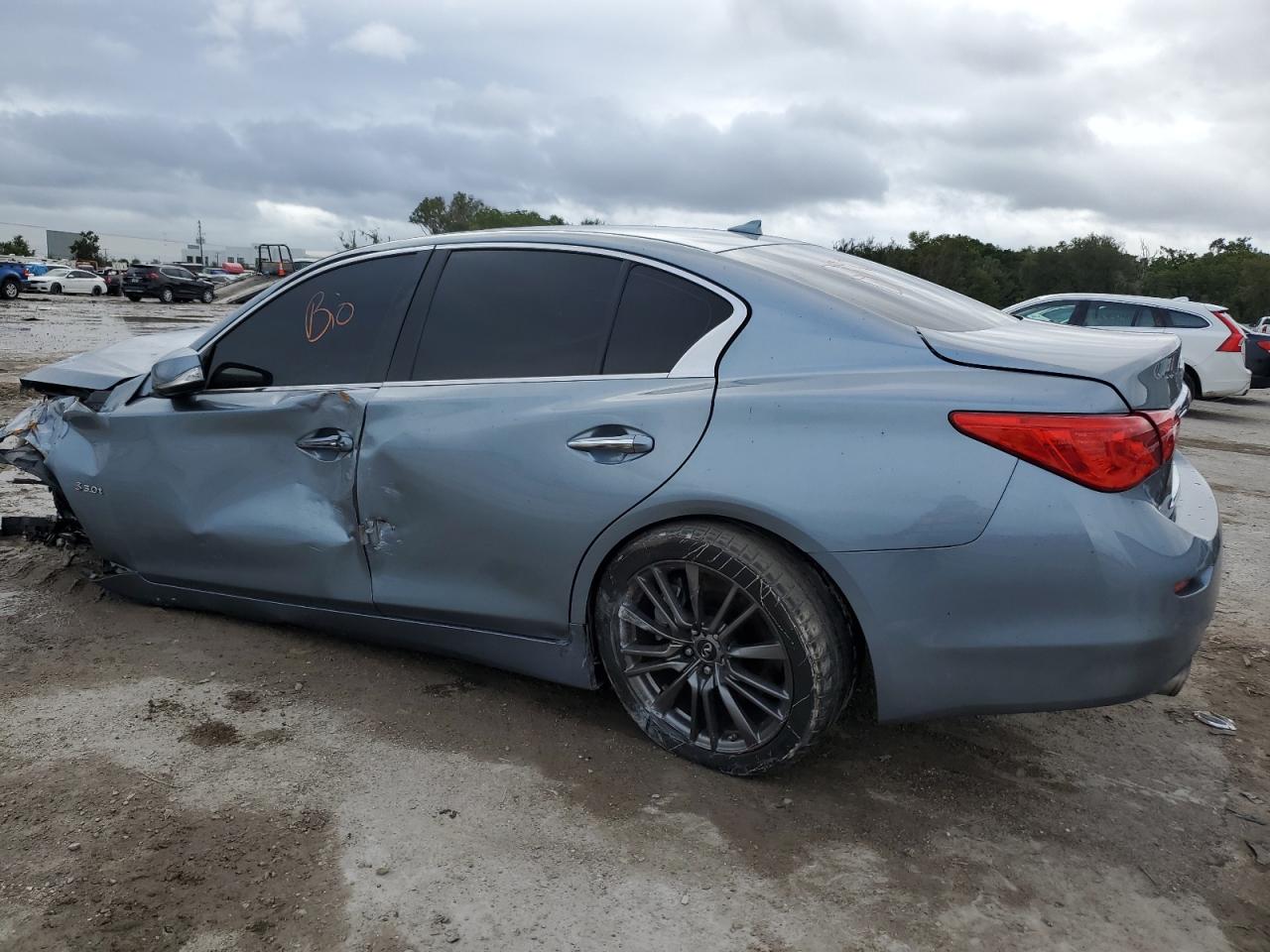 2016 Infiniti Q50 VIN JN1FV7AP5GM420388 Copart auction photo, front end damage thumbnail 2