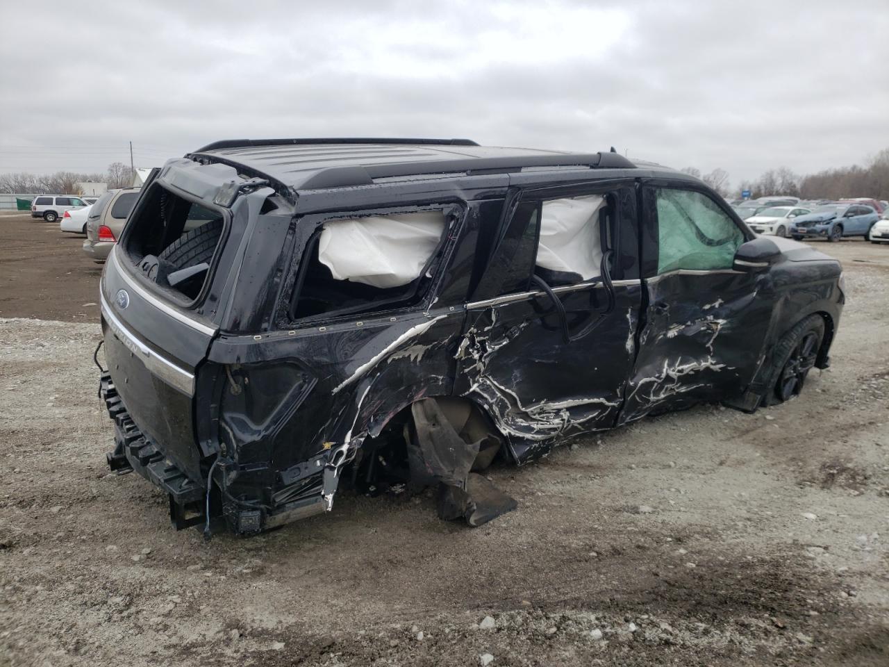2021 Ford Expedition VIN 1FMJU1JT2MEA43900 Copart auction photo, all over damage thumbnail 3
