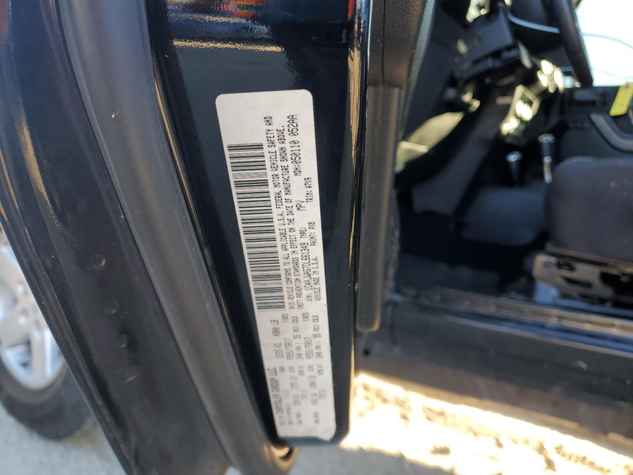 2013 Jeep Wrangler VIN 1C4AJWAG7DL661349 Copart auction photo, front end damage thumbnail 13