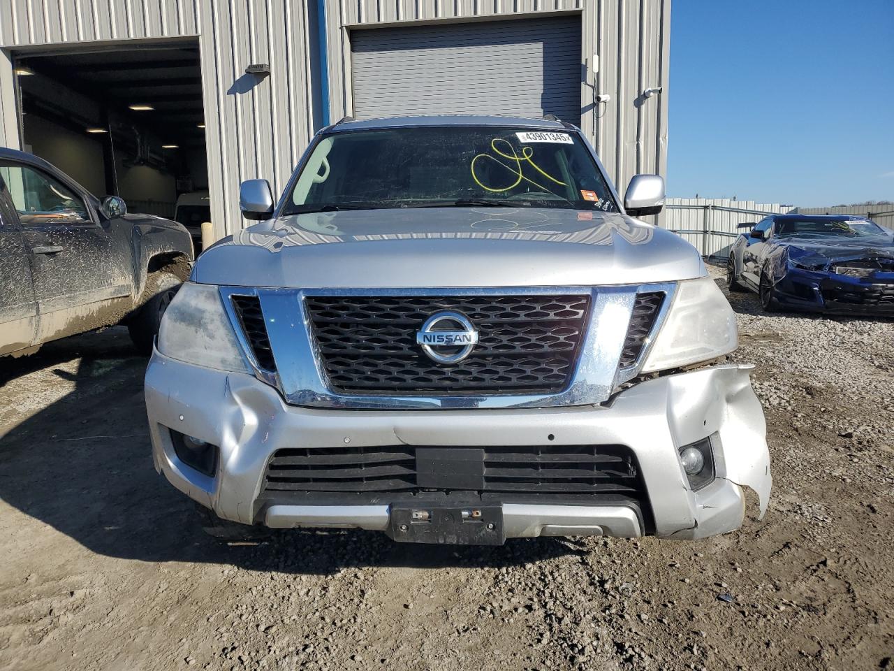 2018 Nissan Armada VIN JN8AY2NC2J9551012 Copart auction photo, front end damage thumbnail 5