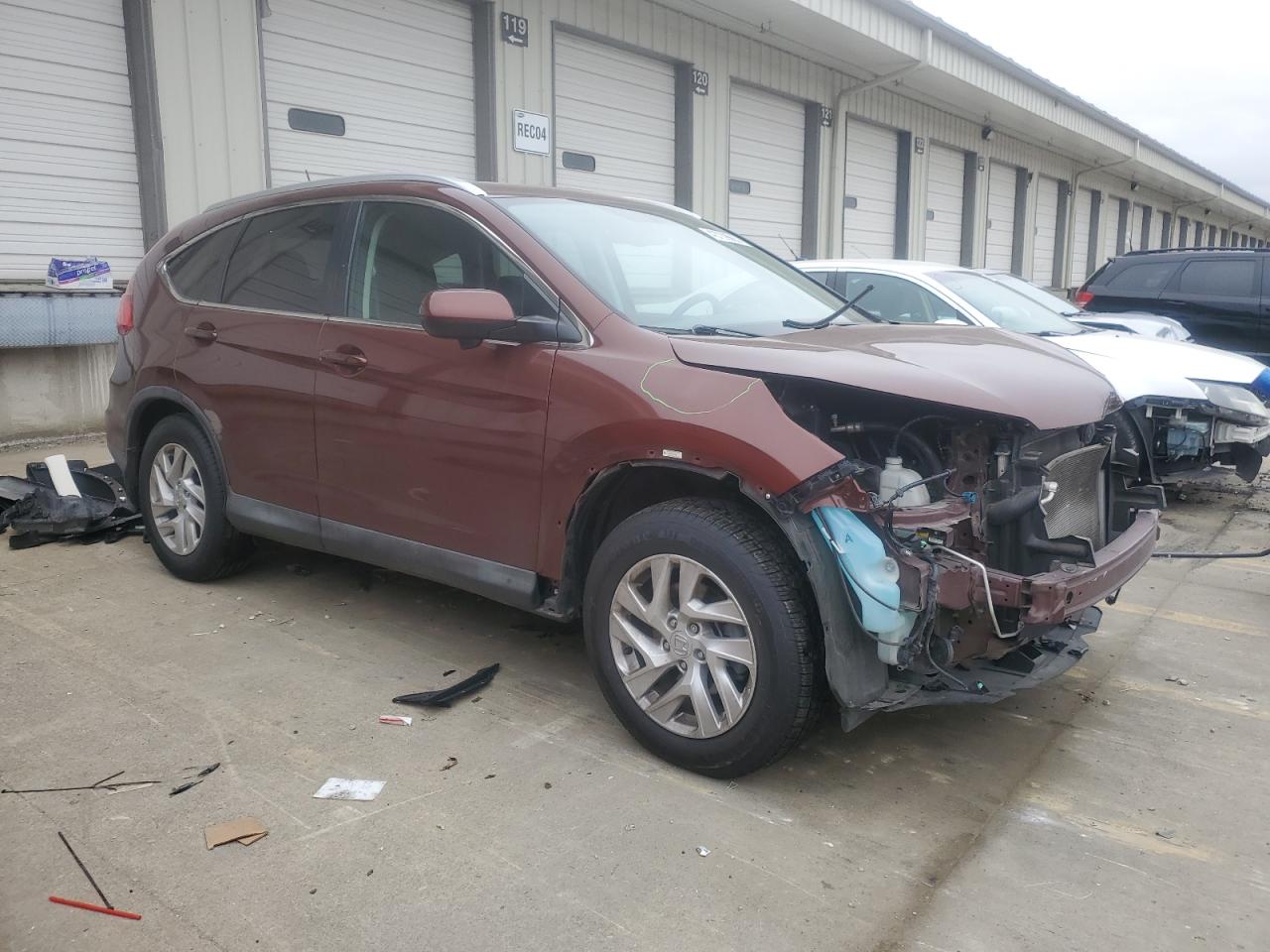 2015 Honda CR-V VIN 2HKRM3H71FH550009 Copart auction photo, front end damage thumbnail 4