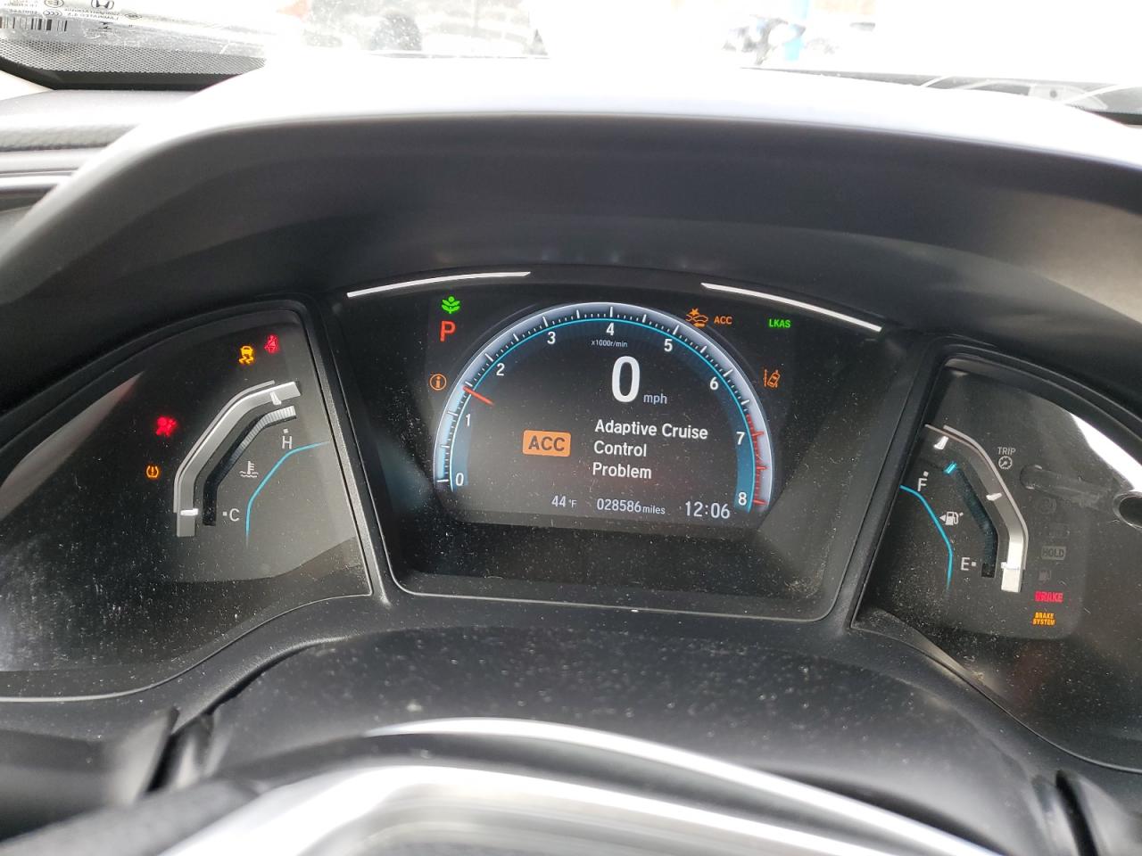 2020 Honda Civic VIN 2HGFC2F60LH590551 Copart auction photo, front end / side damage thumbnail 9