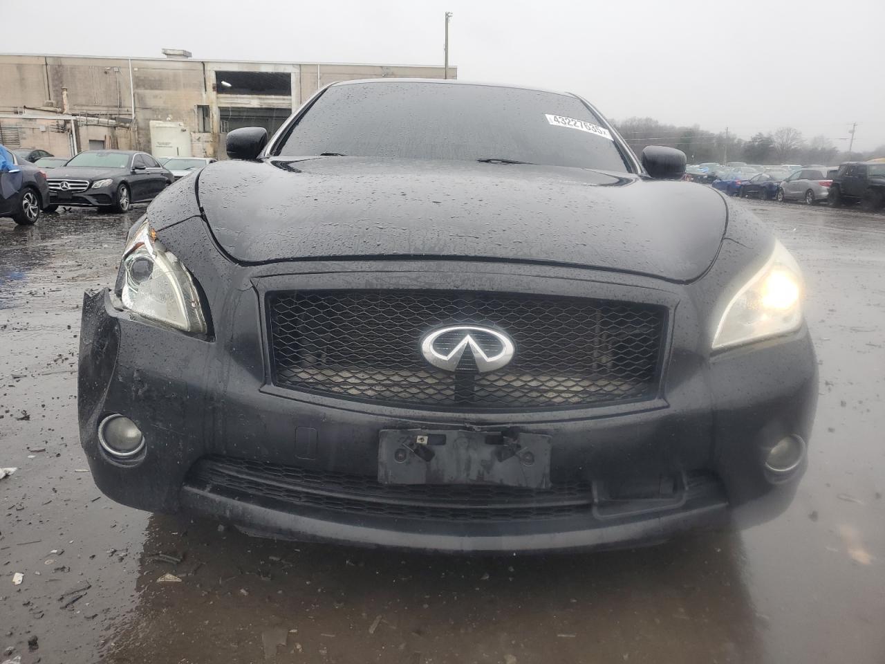 2012 Infiniti M VIN JN1BY1AR2CM392337 Copart auction photo, front end / undercarriage damage thumbnail 5