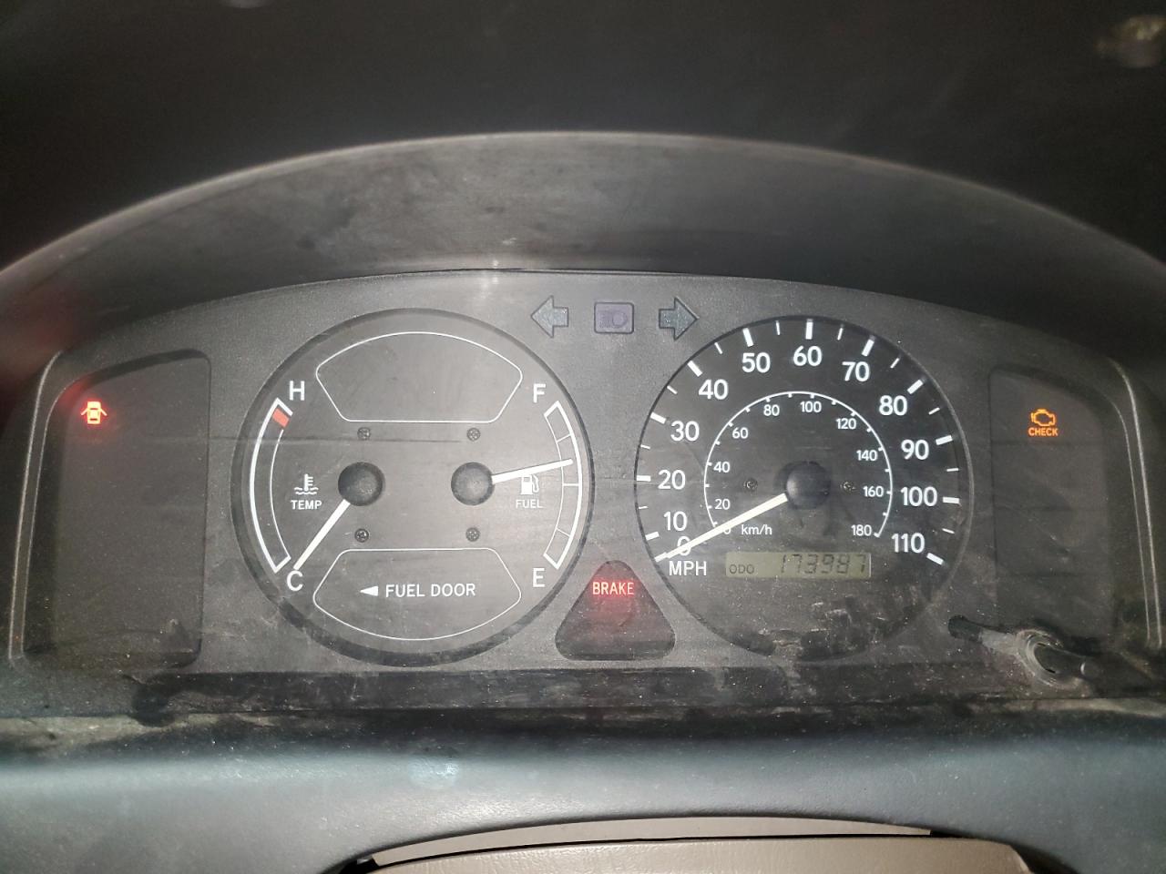 2000 Toyota Corolla VIN 2T1BR12E6YC311737 Copart auction photo, undercarriage / side damage thumbnail 9