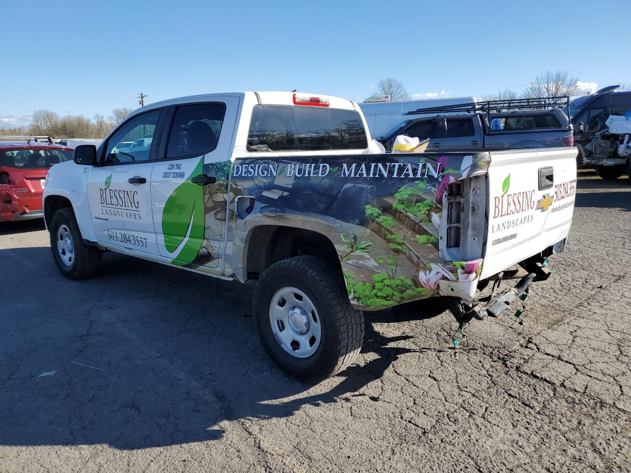 2019 Chevrolet Colorado VIN 1GCGSBEA6K1156658 Copart auction photo, rear end damage thumbnail 2