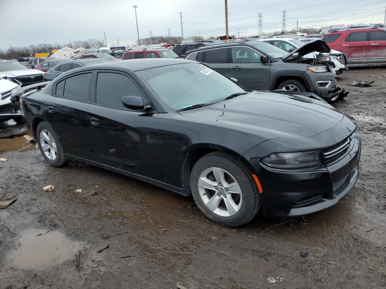 2015 Dodge Charger VIN 2C3CDXBG0FH734327 Copart auction photo, front end damage thumbnail 4