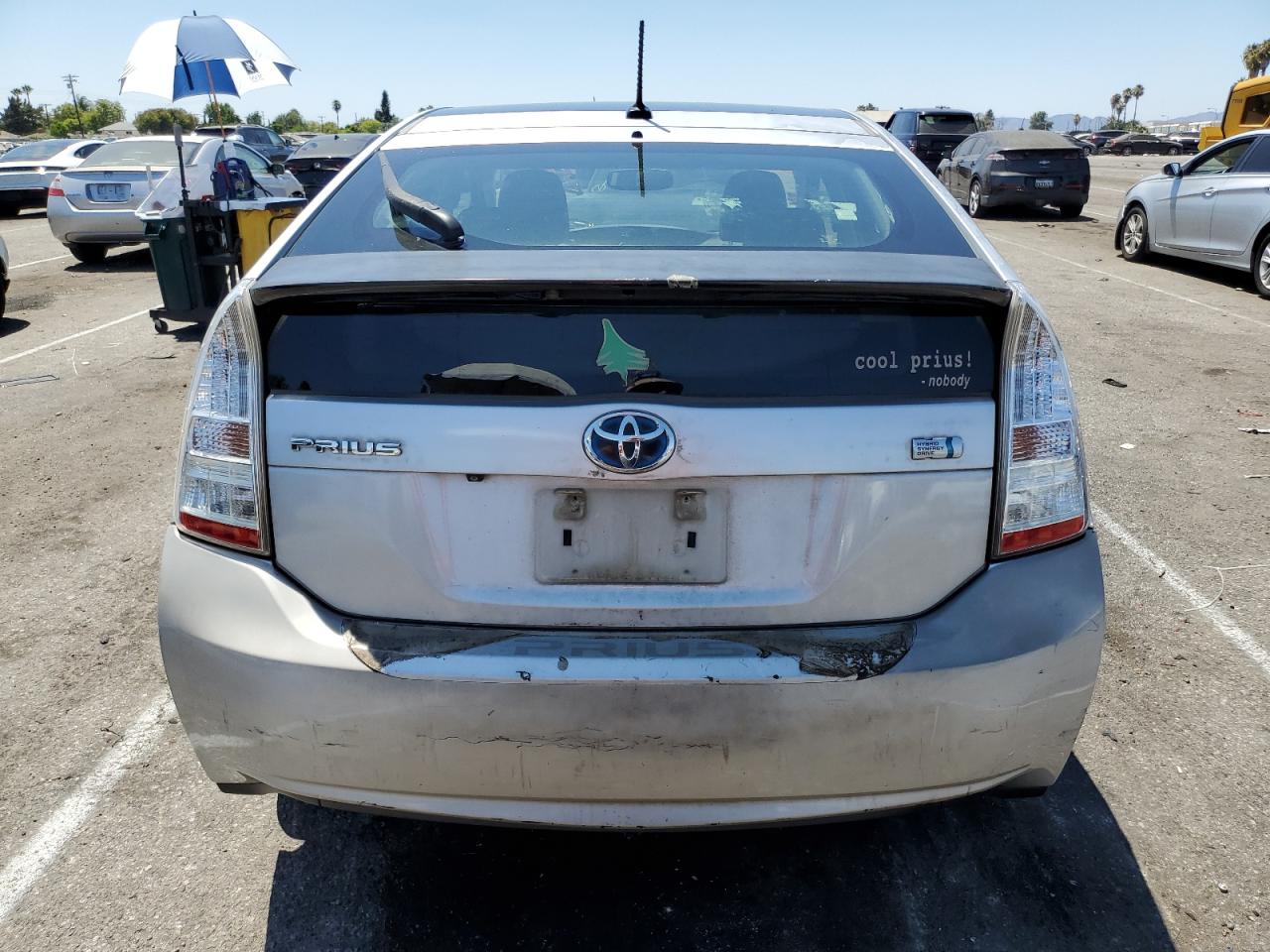 2010 Toyota Prius VIN JTDKN3DU5A0188475 Copart auction photo, rear end / front end damage thumbnail 6