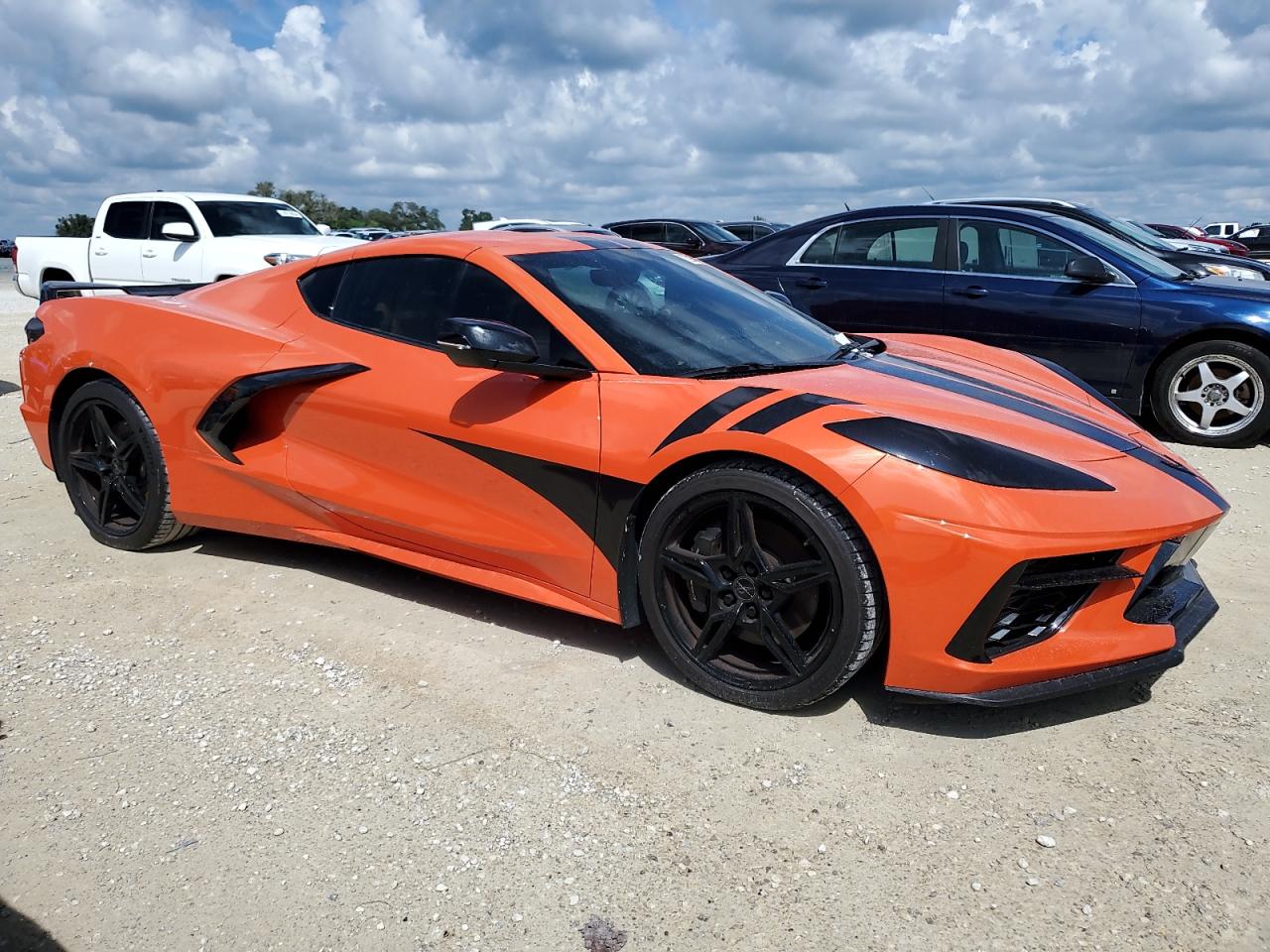 2021 Chevrolet Corvette VIN 1G1YB2D42M5112127 Copart auction photo, water/flood damage thumbnail 4