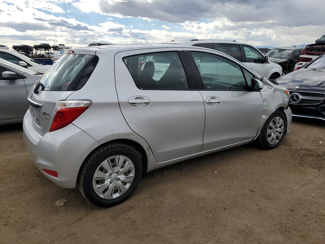 2014 Toyota Yaris VIN VNKKTUD34EA001222 Copart auction photo, front end damage thumbnail 3