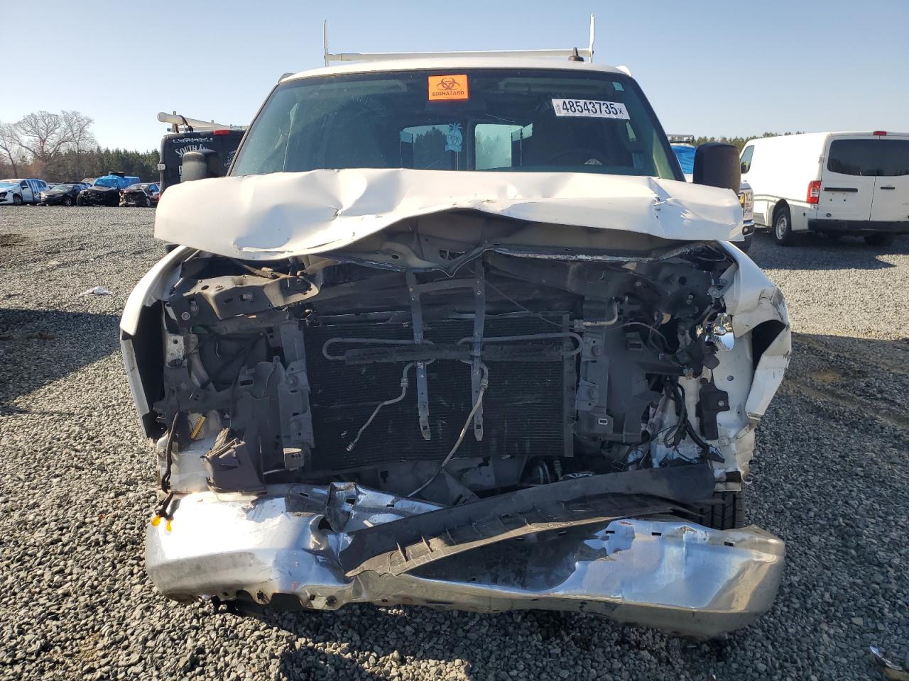 2017 GMC Savana VIN 1GTW7AFF0H1914522 Copart auction photo, front end / minor dent/scratches damage thumbnail 5