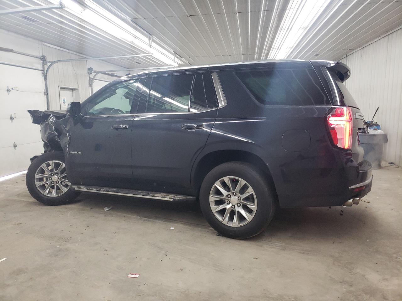 2023 Chevrolet Tahoe VIN 1GNSKSKD3PR315306 Copart auction photo, front end / side damage thumbnail 2
