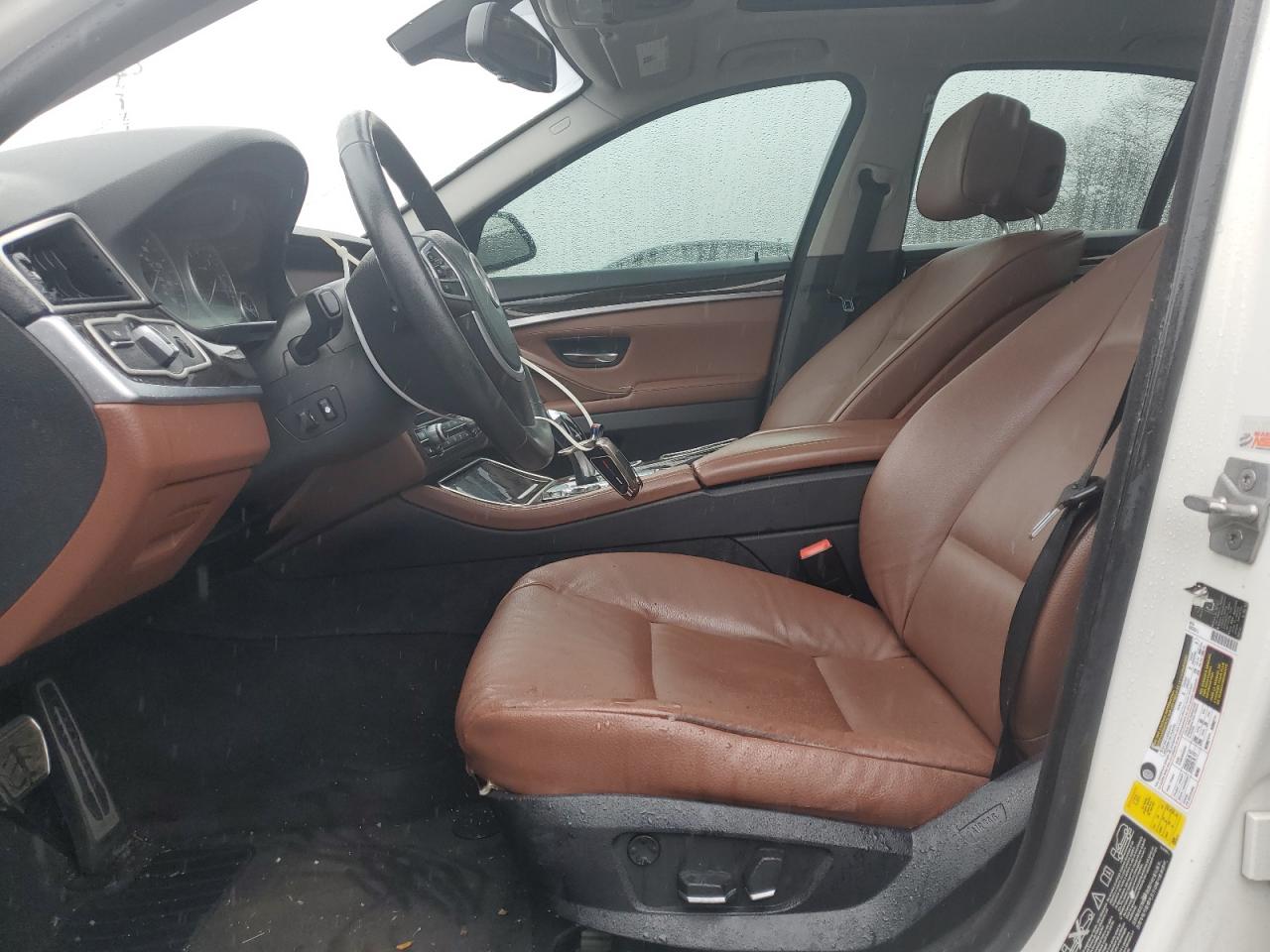 2012 BMW 5er VIN WBAXH5C55CDW09011 Copart auction photo, side / front end damage thumbnail 7