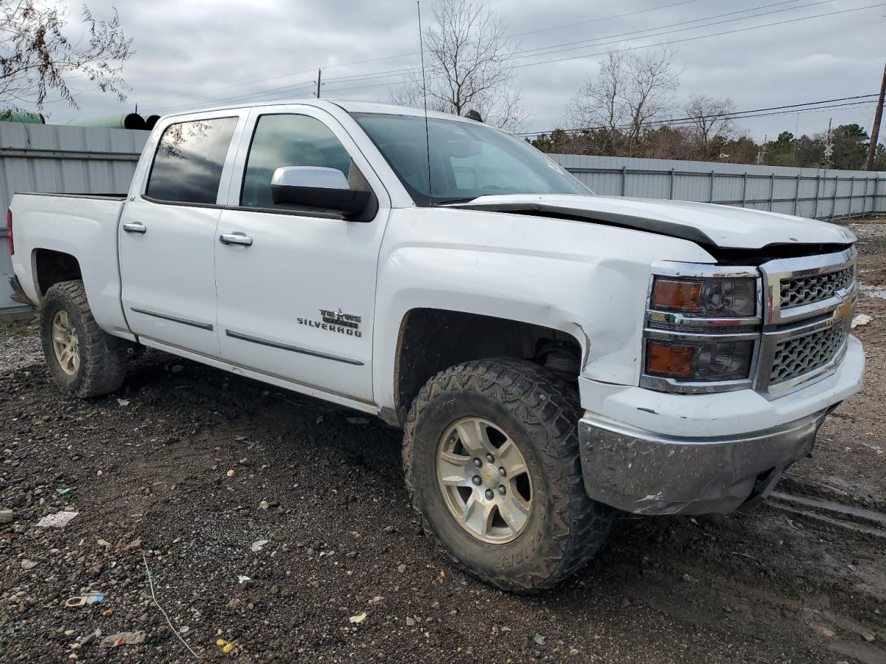 2014 Chevrolet Silverado VIN 3GCPCREC3EG498193 Copart auction photo, front end damage thumbnail 4