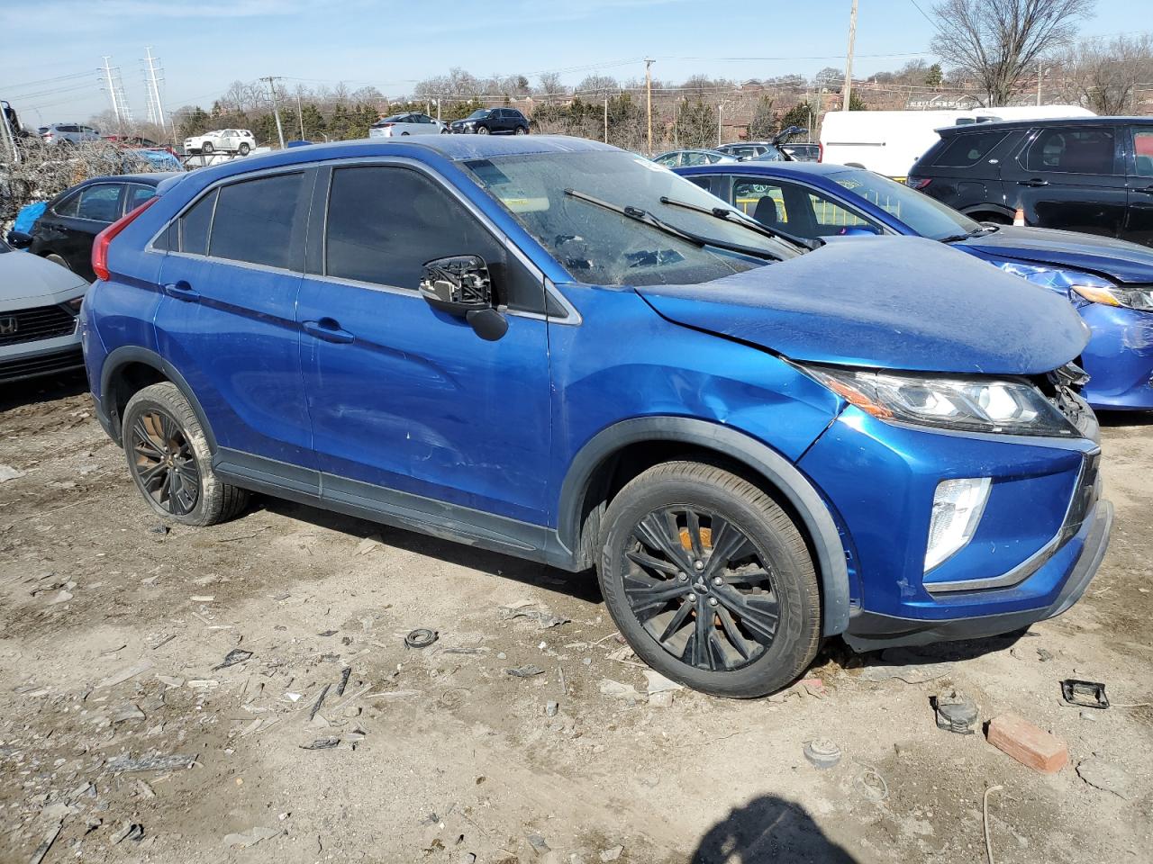 2019 Mitsubishi Eclipse VIN JA4AT4AA2KZ002643 Copart auction photo, front end / side damage thumbnail 4