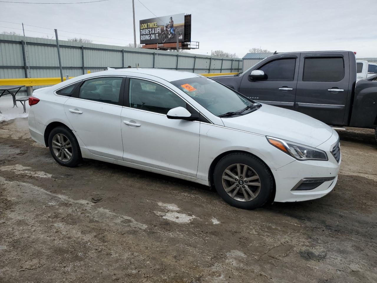 2015 Hyundai Sonata VIN 5NPE24AF7FH003628 Copart auction photo, front end damage thumbnail 4