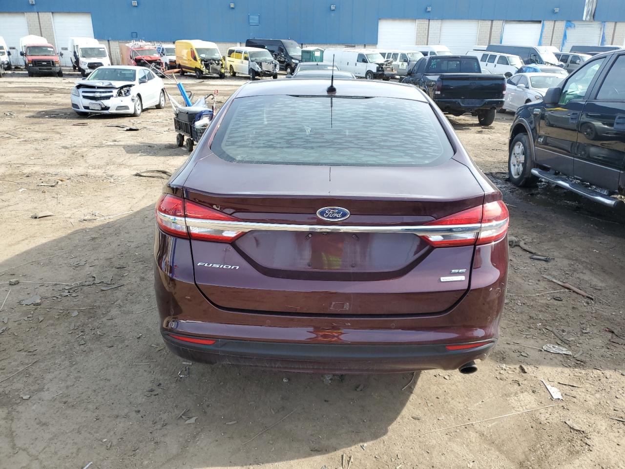 2017 Ford Fusion VIN 3FA6P0HD2HR412273 Copart auction photo, front end damage thumbnail 6