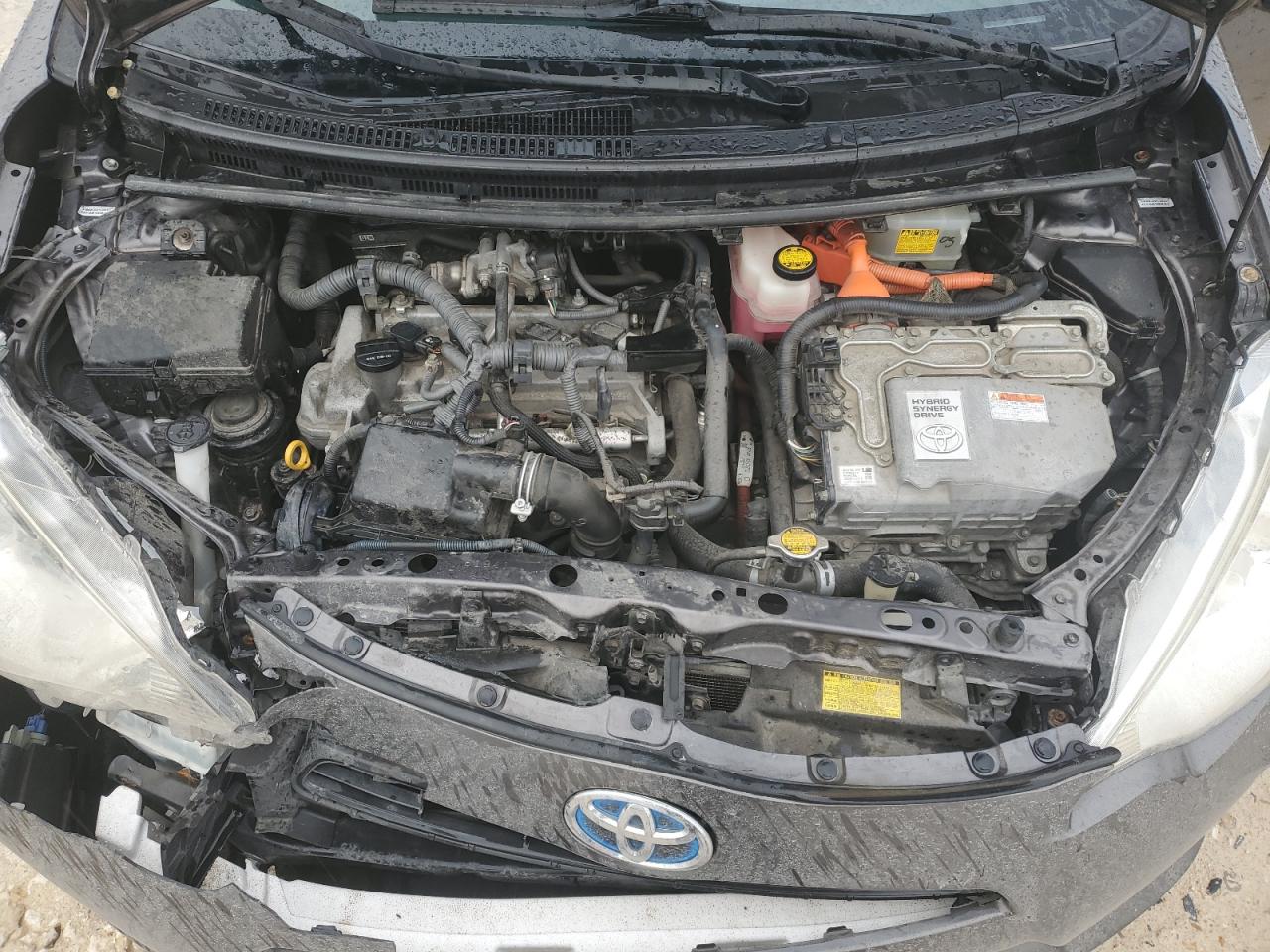 2012 Toyota Prius VIN JTDKDTB32C1502495 Copart auction photo, front end / side damage thumbnail 13