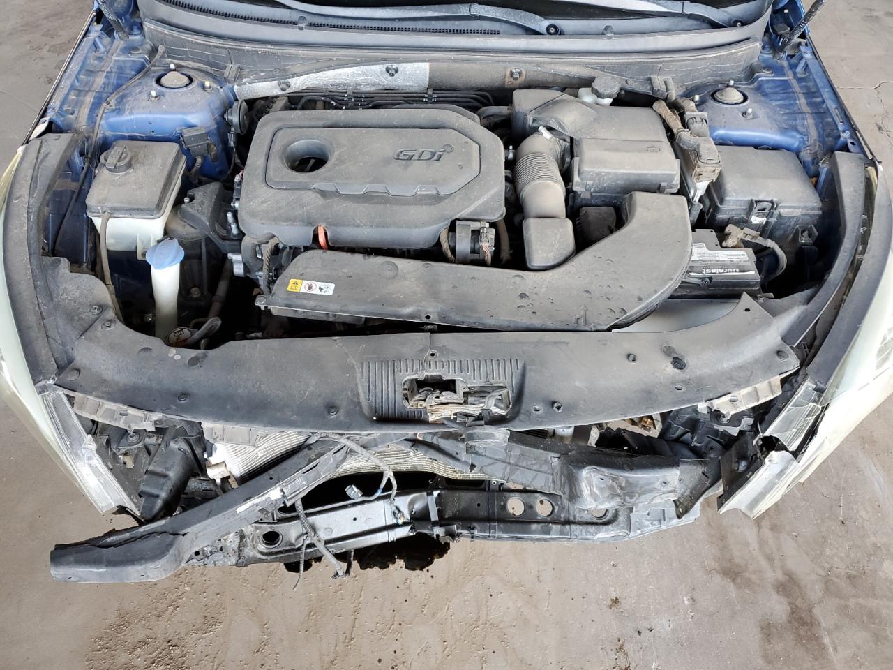 2015 Hyundai Sonata VIN 5NPE24AF5FH202564 Copart auction photo, front end / side damage thumbnail 11