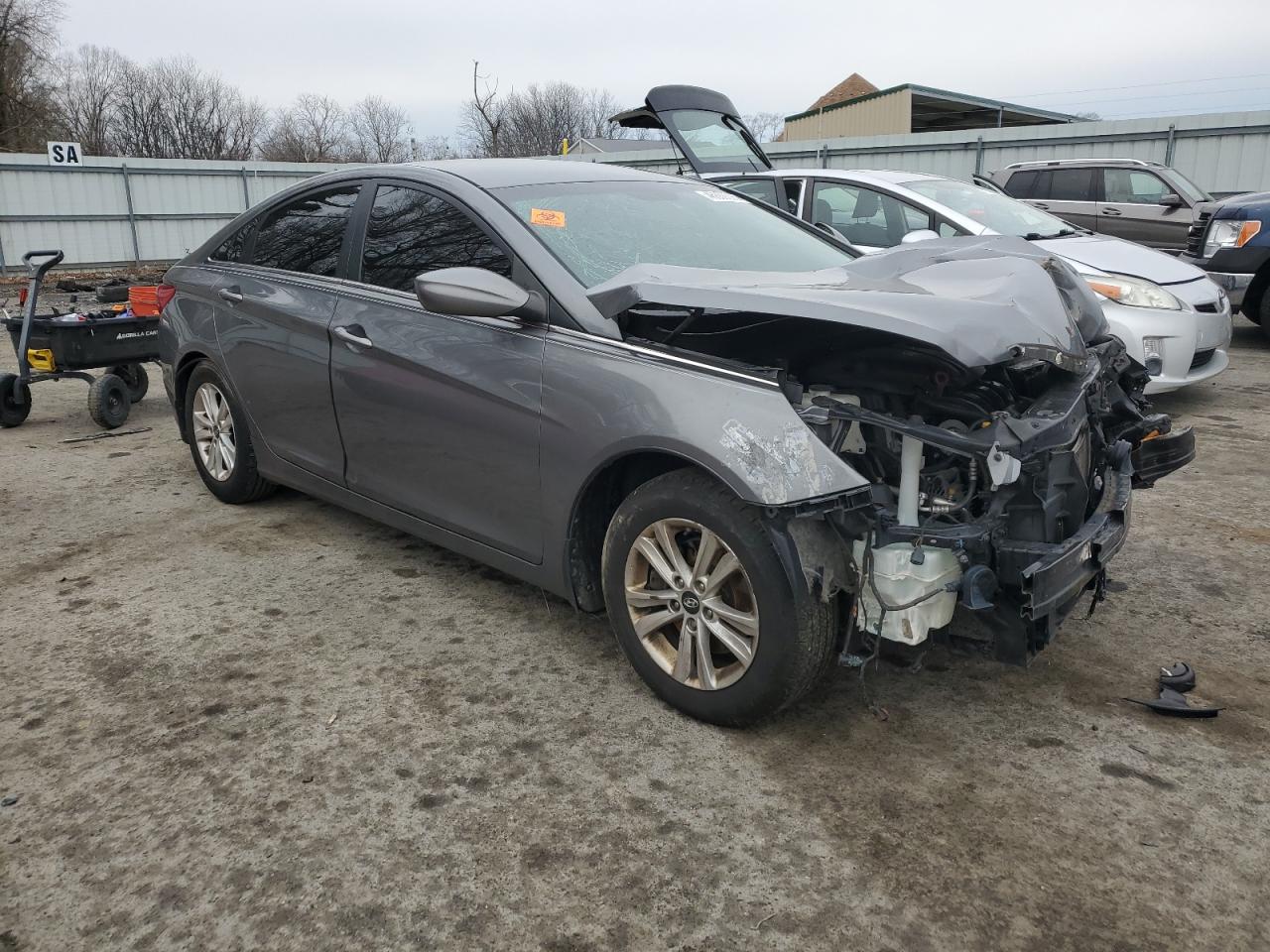 2013 Hyundai Sonata VIN 5NPEB4AC2DH711465 Copart auction photo, front end damage thumbnail 4