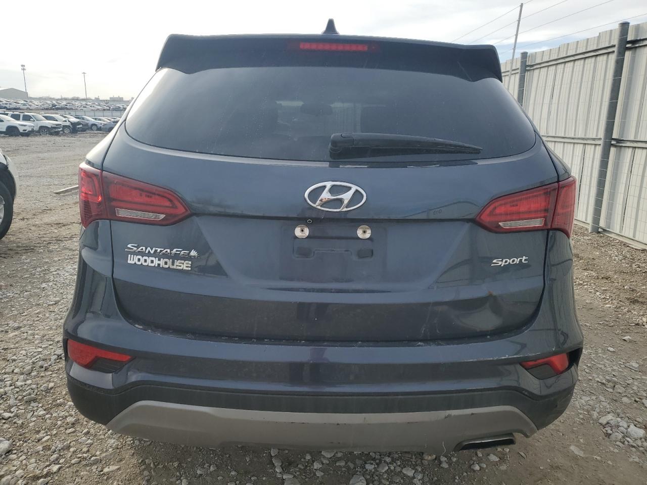2017 Hyundai Santa Fe VIN 5NMZU3LB6HH017648 Copart auction photo, front end / side damage thumbnail 6