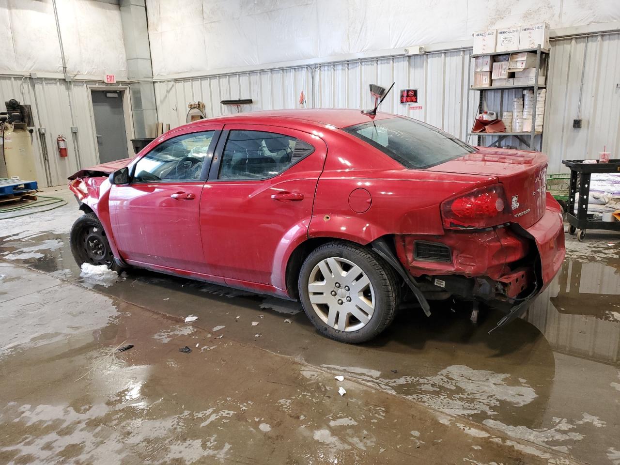 2013 Dodge Avenger VIN 1C3CDZAB0DN530164 Copart auction photo, front end / rear end damage thumbnail 2