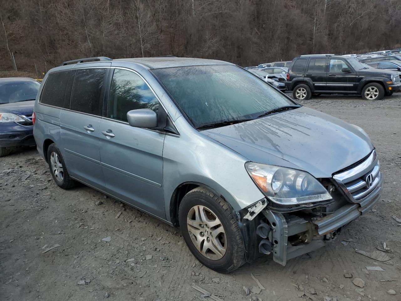 2007 Honda Odyssey VIN 5FNRL38737B013337 Copart auction photo, front end / minor dent/scratches damage thumbnail 4
