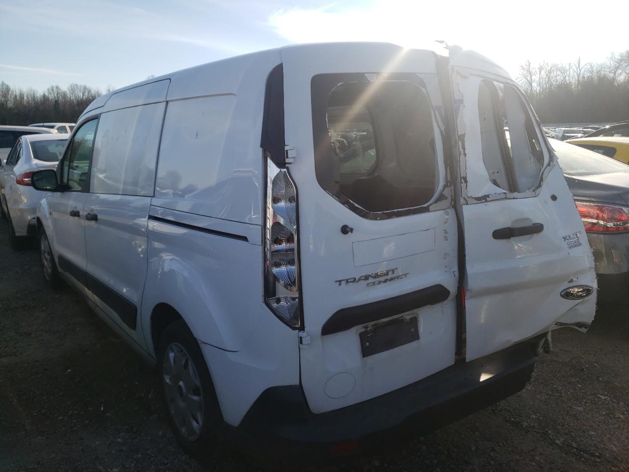 2016 Ford Transit VIN NM0LS7F77G1288251 Copart auction photo, rear end / side damage thumbnail 3