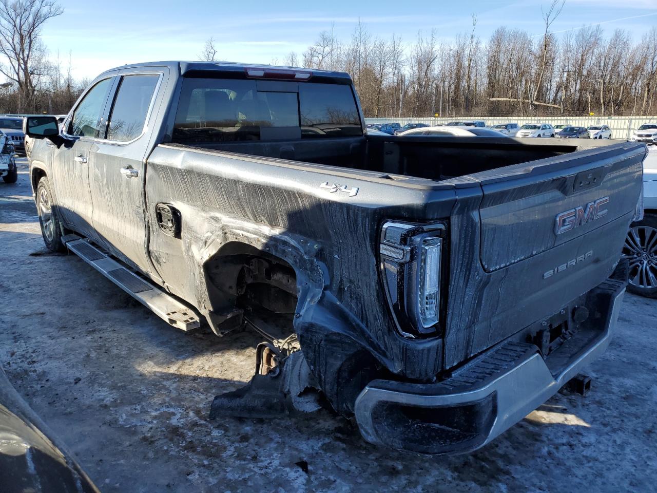 2021 GMC Sierra VIN 1GTU9DEDXMZ379830 Copart auction photo, rear end damage thumbnail 2