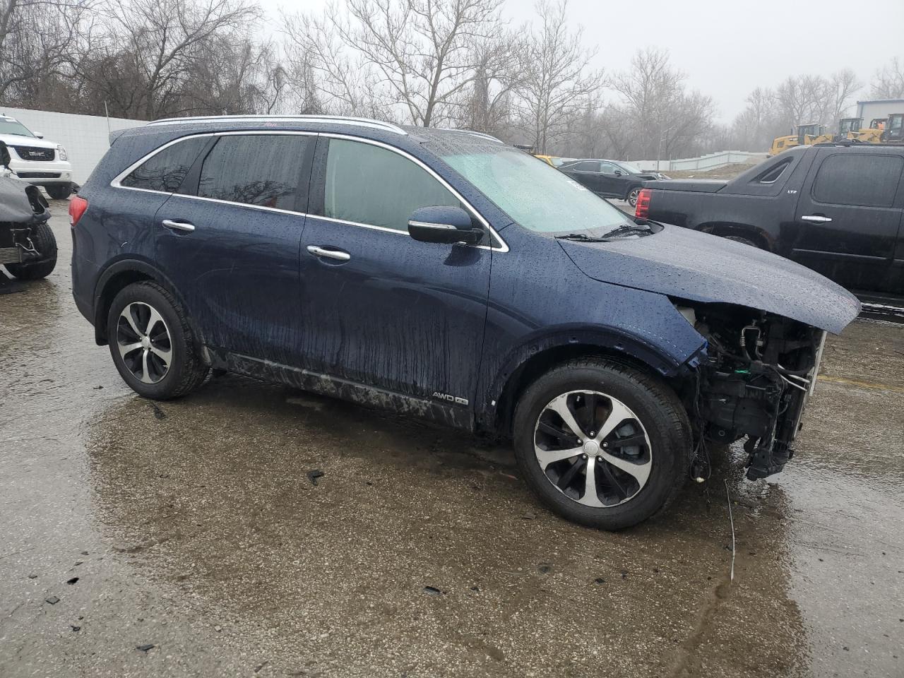 2016 KIA Sorento VIN 5XYPHDA55GG129980 Copart auction photo, front end / rear end damage thumbnail 4