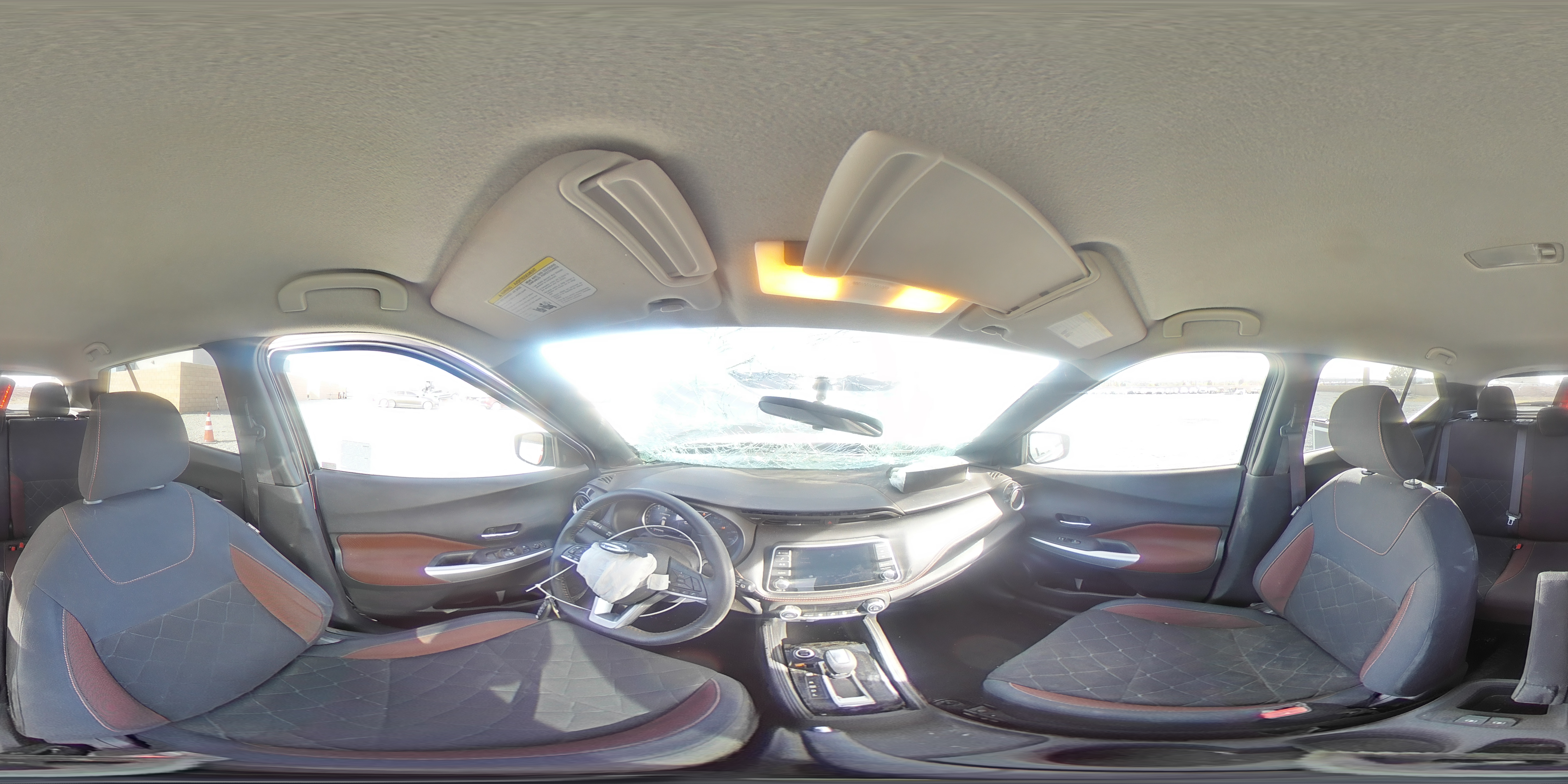 2019 Nissan Kicks VIN 3N1CP5CU1KL479591 Copart auction photo, front end / side damage thumbnail 14