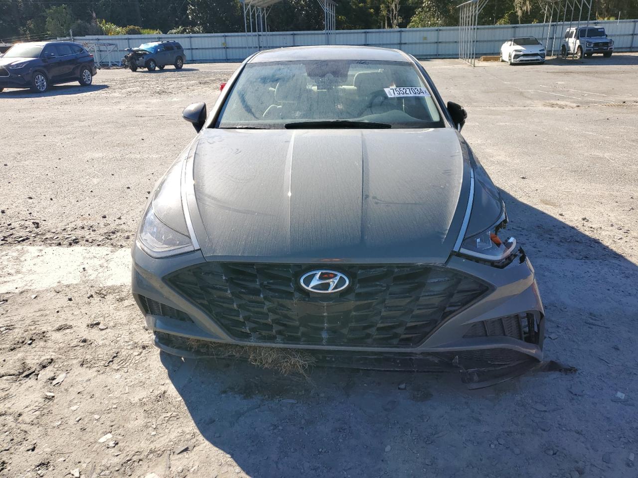 2023 Hyundai Sonata VIN KMHL64JA9PA288840 Copart auction photo, front end / side damage thumbnail 5