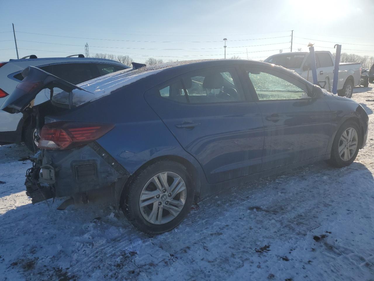 2019 Hyundai Elantra VIN 5NPD84LF4KH403664 Copart auction photo, rear end damage thumbnail 3