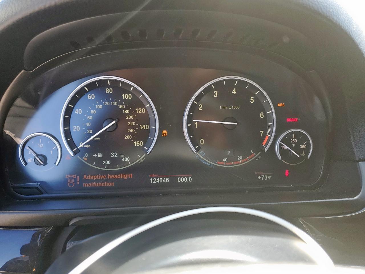 2014 BMW 5er VIN WBA5B1C55ED480739 Copart auction photo, front end damage thumbnail 9