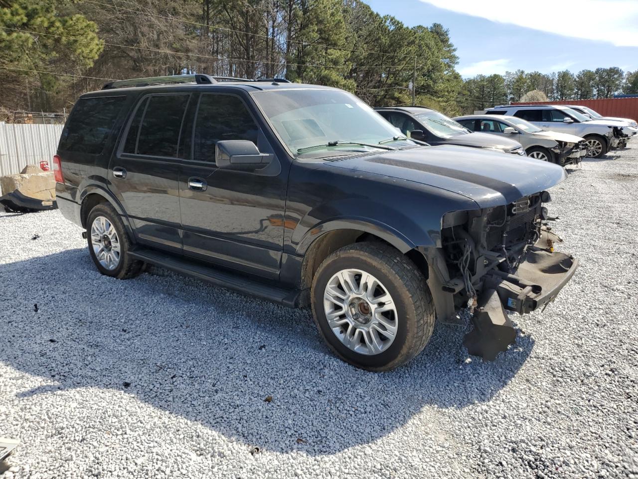 2011 Ford Expedition VIN 1FMJU1K56BEF00754 Copart auction photo, front end damage thumbnail 4