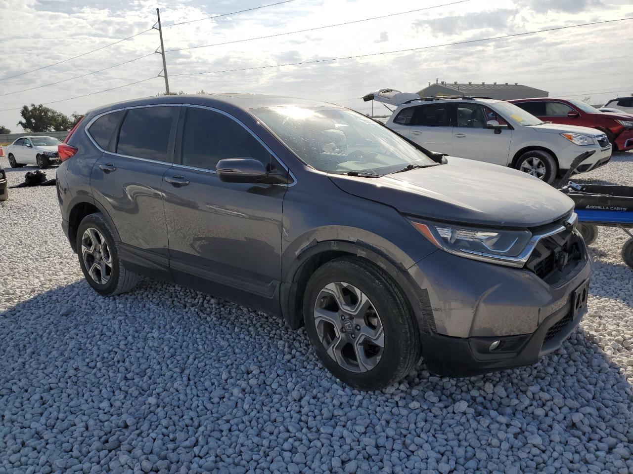 2017 Honda CR-V VIN 2HKRW2H80HH626027 Copart auction photo, front end damage thumbnail 4