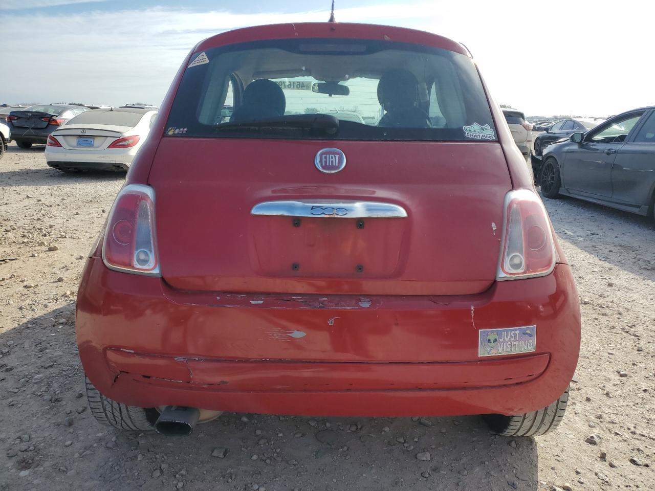 2013 Fiat 500 VIN 3C3CFFAR0DT649208 Copart auction photo, front end damage thumbnail 6