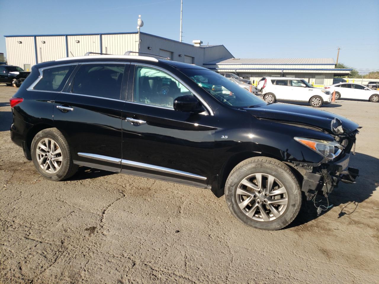 2014 Infiniti QX60 VIN 5N1AL0MM6EC503851 Copart auction photo, front end damage thumbnail 4