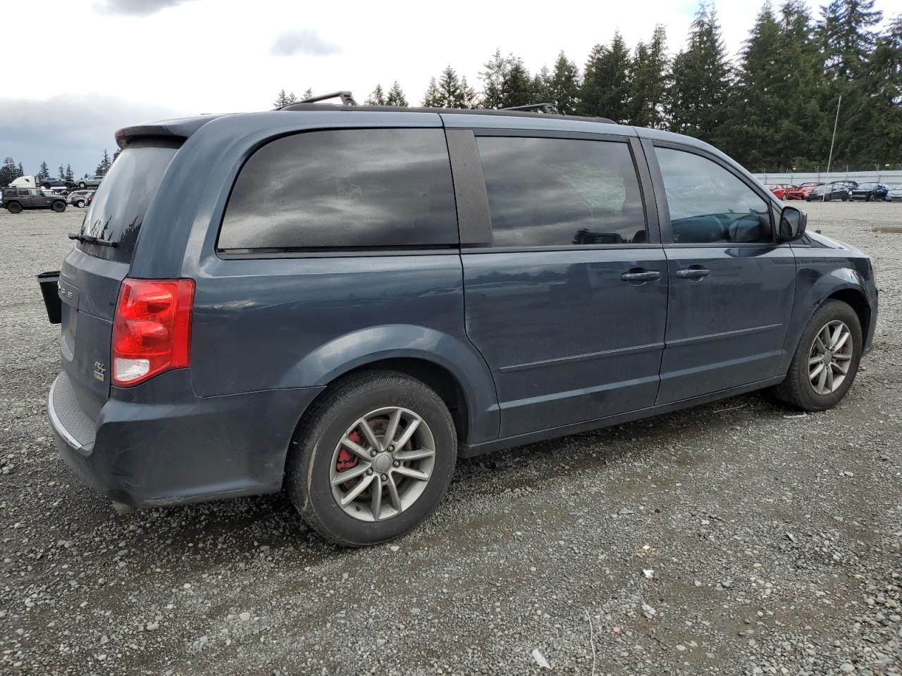 2014 Dodge Caravan VIN 2C4RDGEG3ER430984 Copart auction photo, top/roof damage thumbnail 3