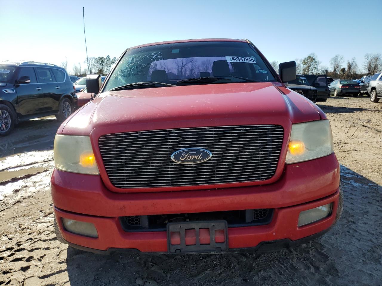 2005 Ford F-150 VIN 1FTRX12W75FA95008 Copart auction photo, front end / rear end damage thumbnail 5