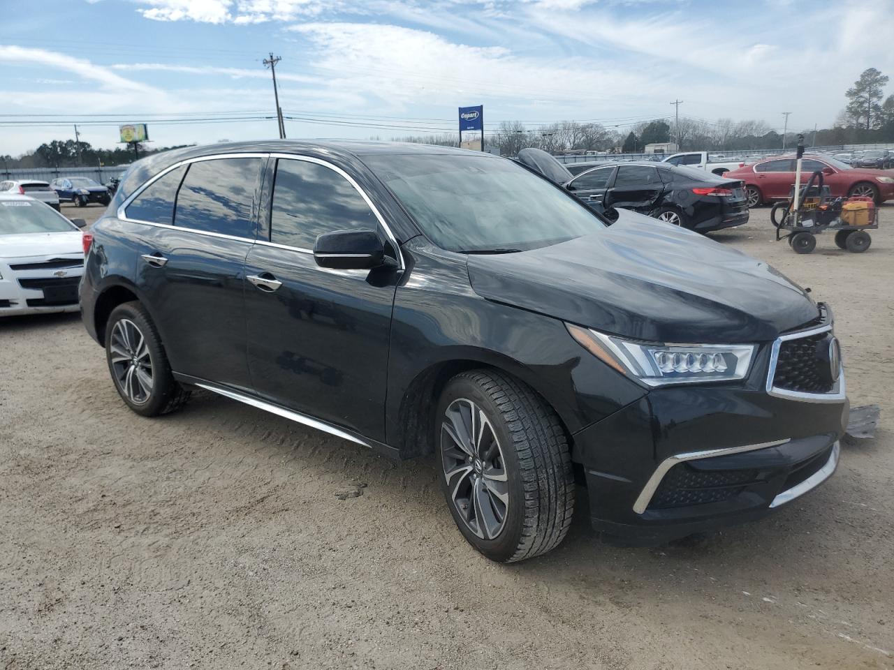 2020 Acura MDX VIN 5J8YD3H58LL007727 Copart auction photo, front end / side damage thumbnail 4