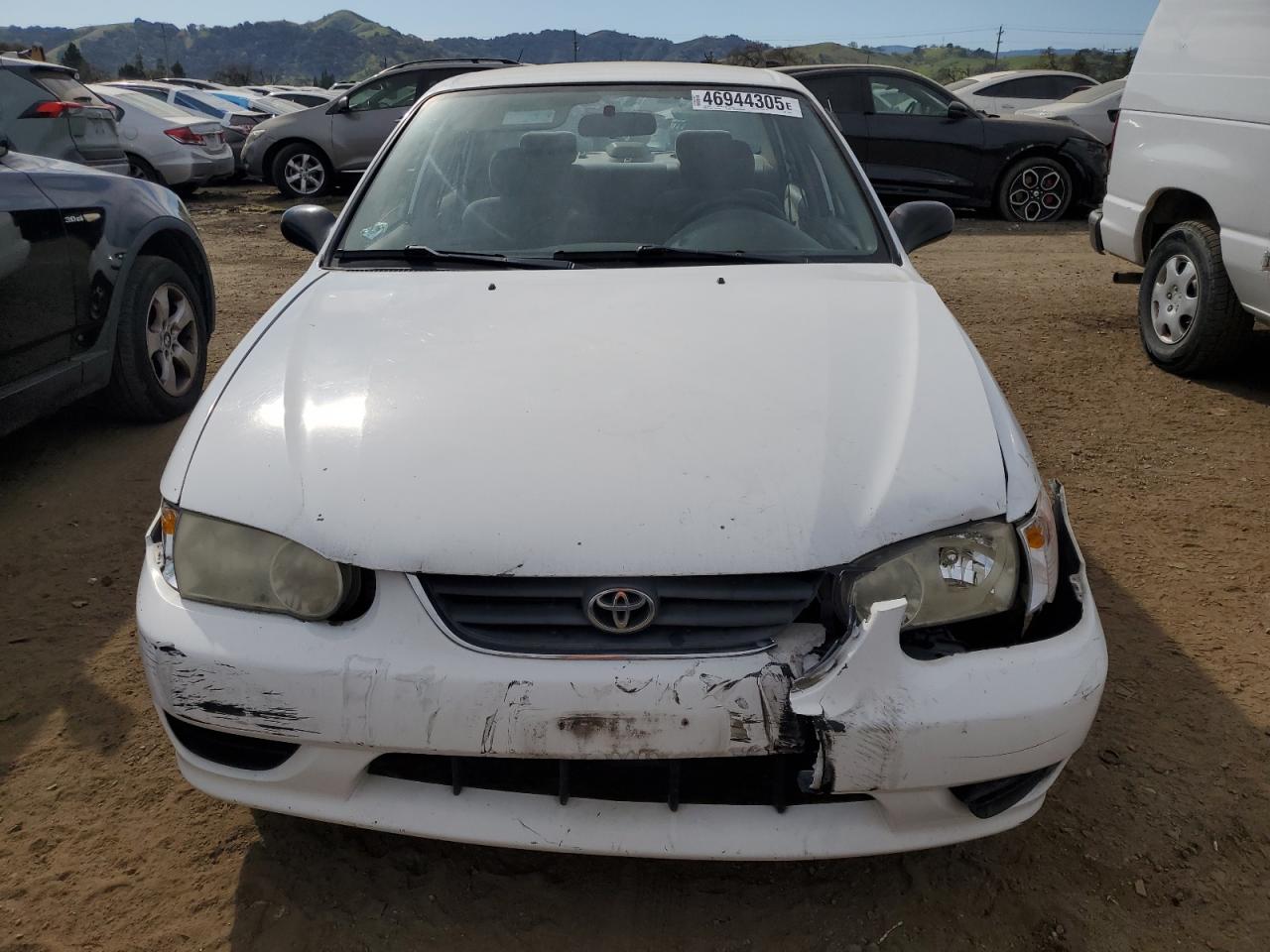 2001 Toyota Corolla VIN 1NXBR12E21Z498849 Copart auction photo, front end damage thumbnail 5