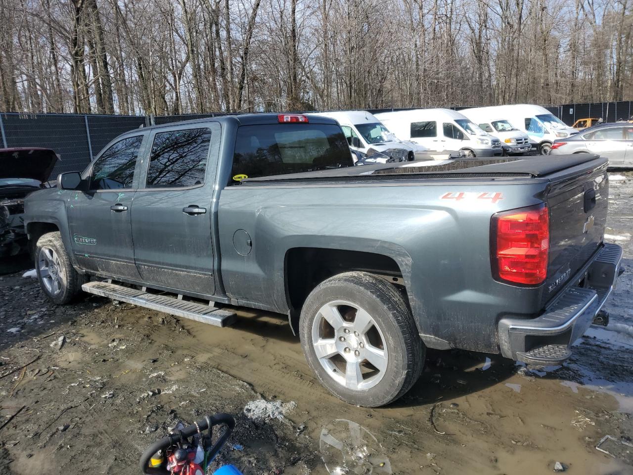 2018 Chevrolet Silverado VIN 1GCUKREC4JF128159 Copart auction photo, front end damage thumbnail 2