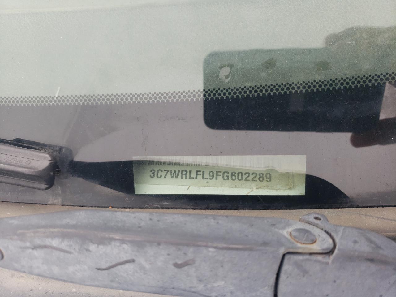 2015 Dodge RAM VIN 3C7WRLFL9FG602289 Copart auction photo, mechanical / minor dent/scratches damage thumbnail 12