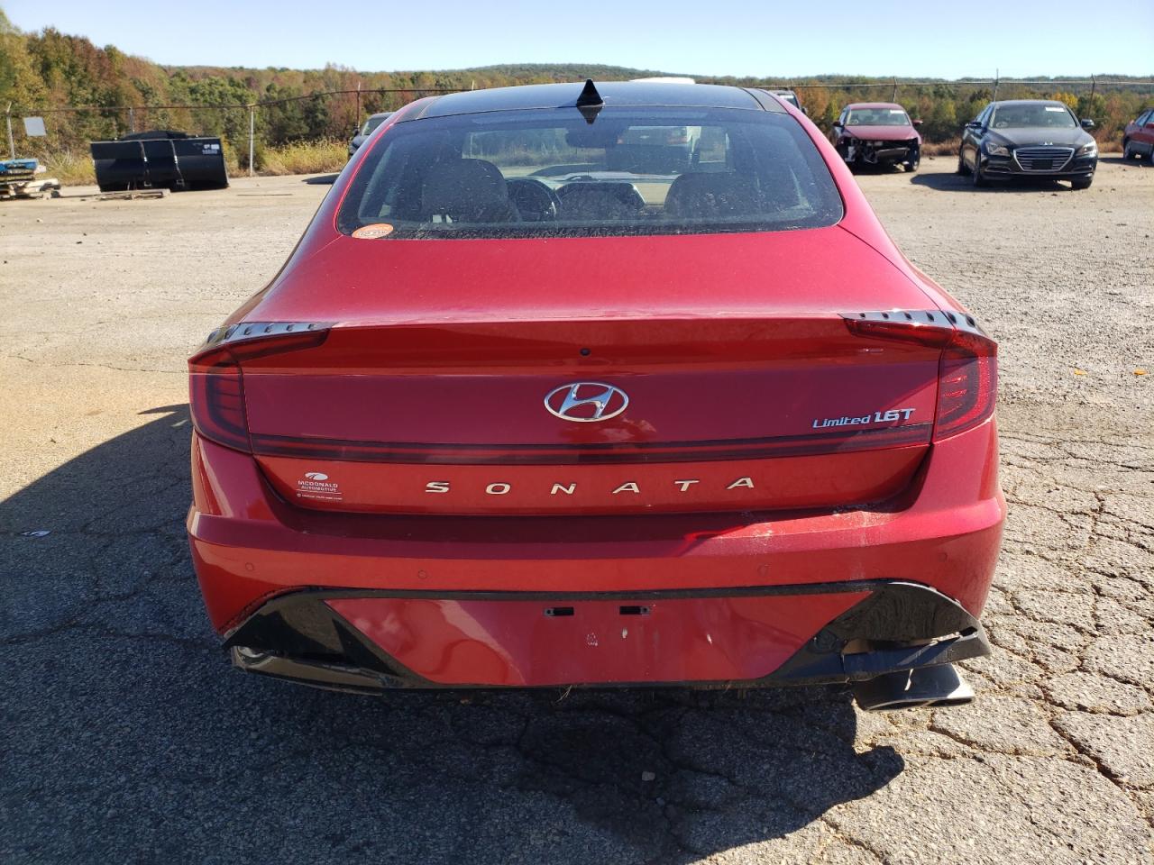 2020 Hyundai Sonata VIN 5NPEH4J20LH012856 Copart auction photo, front end / rear end damage thumbnail 6