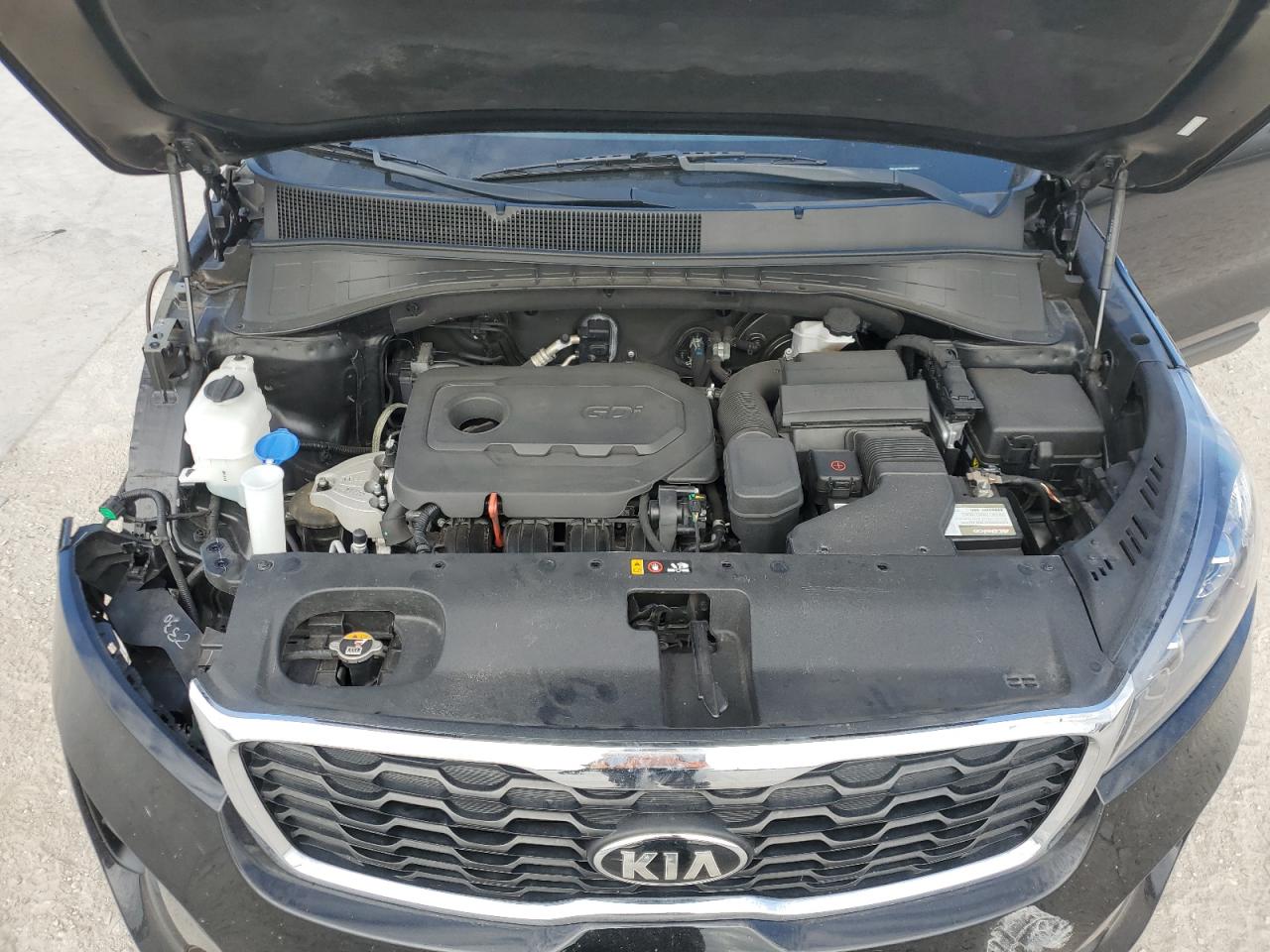 2020 KIA Sorento VIN 5XYPG4A39LG657503 Copart auction photo, front end / side damage thumbnail 12