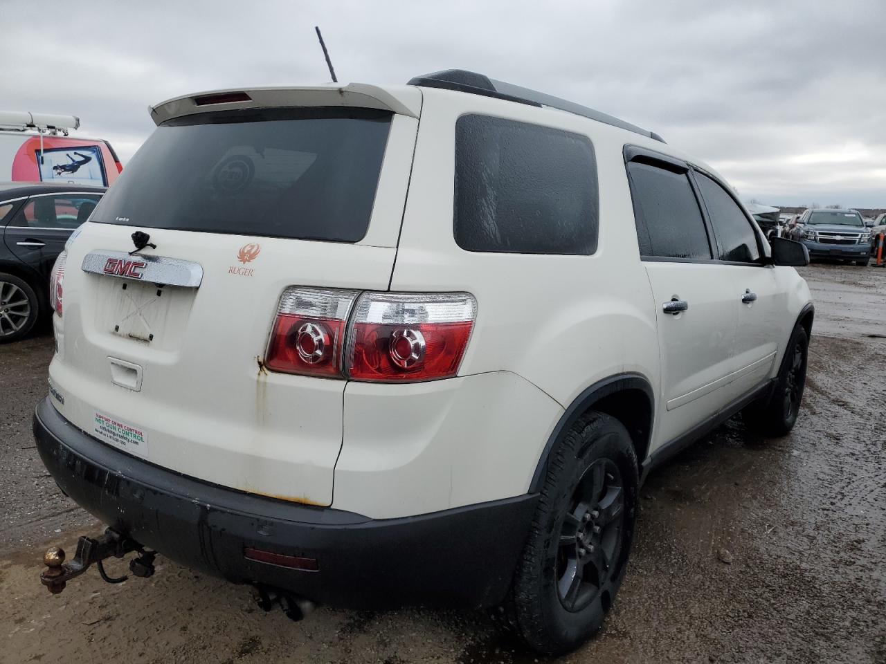 2010 GMC Acadia VIN 1GKLRLED1AJ152742 Copart auction photo, front end / minor dent/scratches damage thumbnail 3