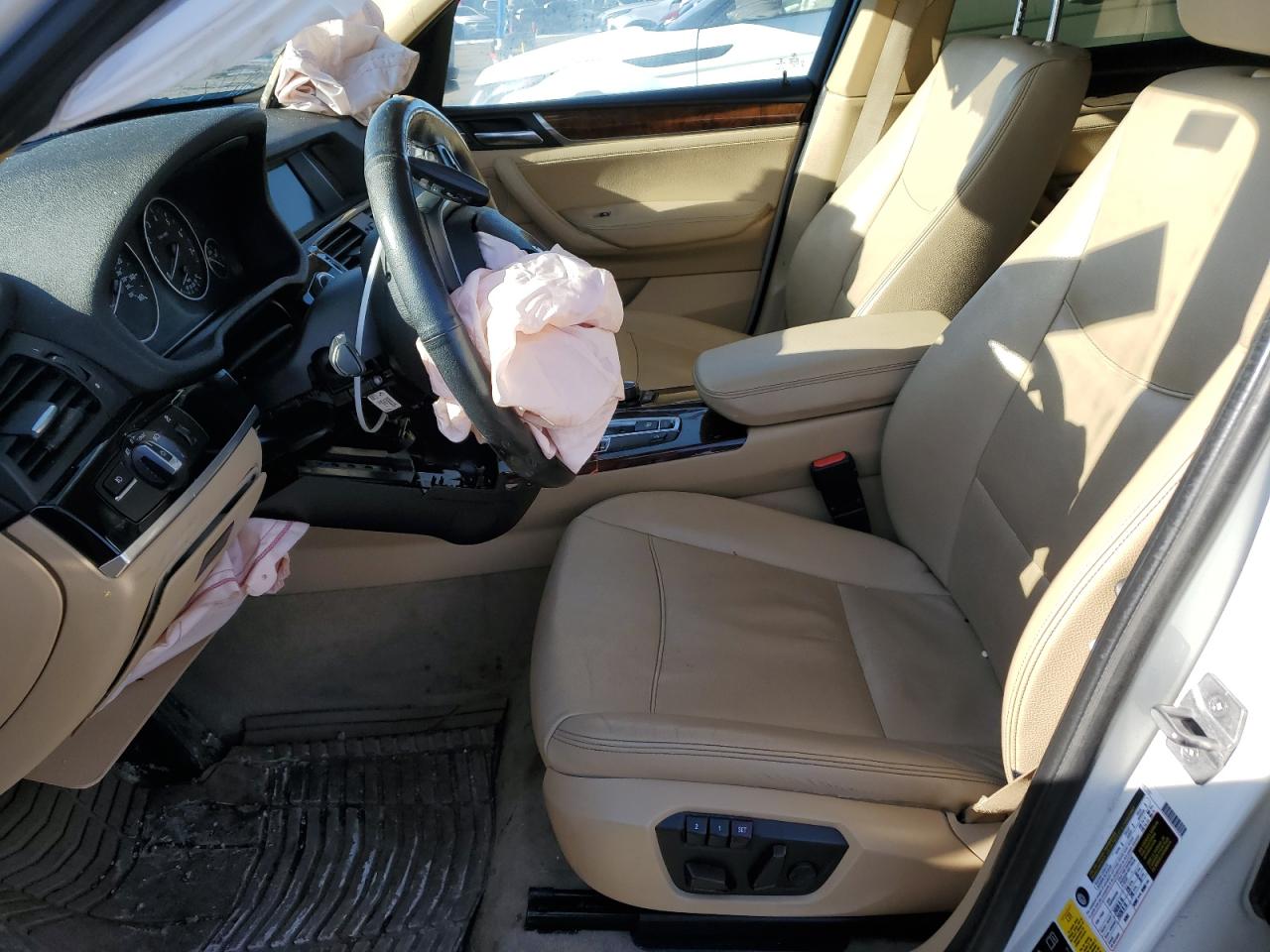 2016 BMW X3 VIN 5UXWX9C56G0D69099 Copart auction photo, front end damage thumbnail 7