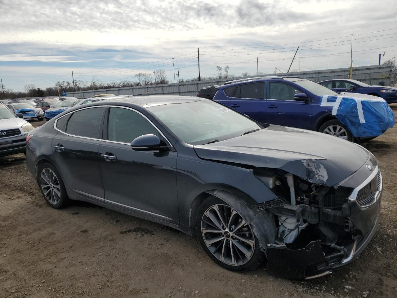 2019 KIA Cadenza VIN KNALC4J14K5154779 Copart auction photo, front end damage thumbnail 4