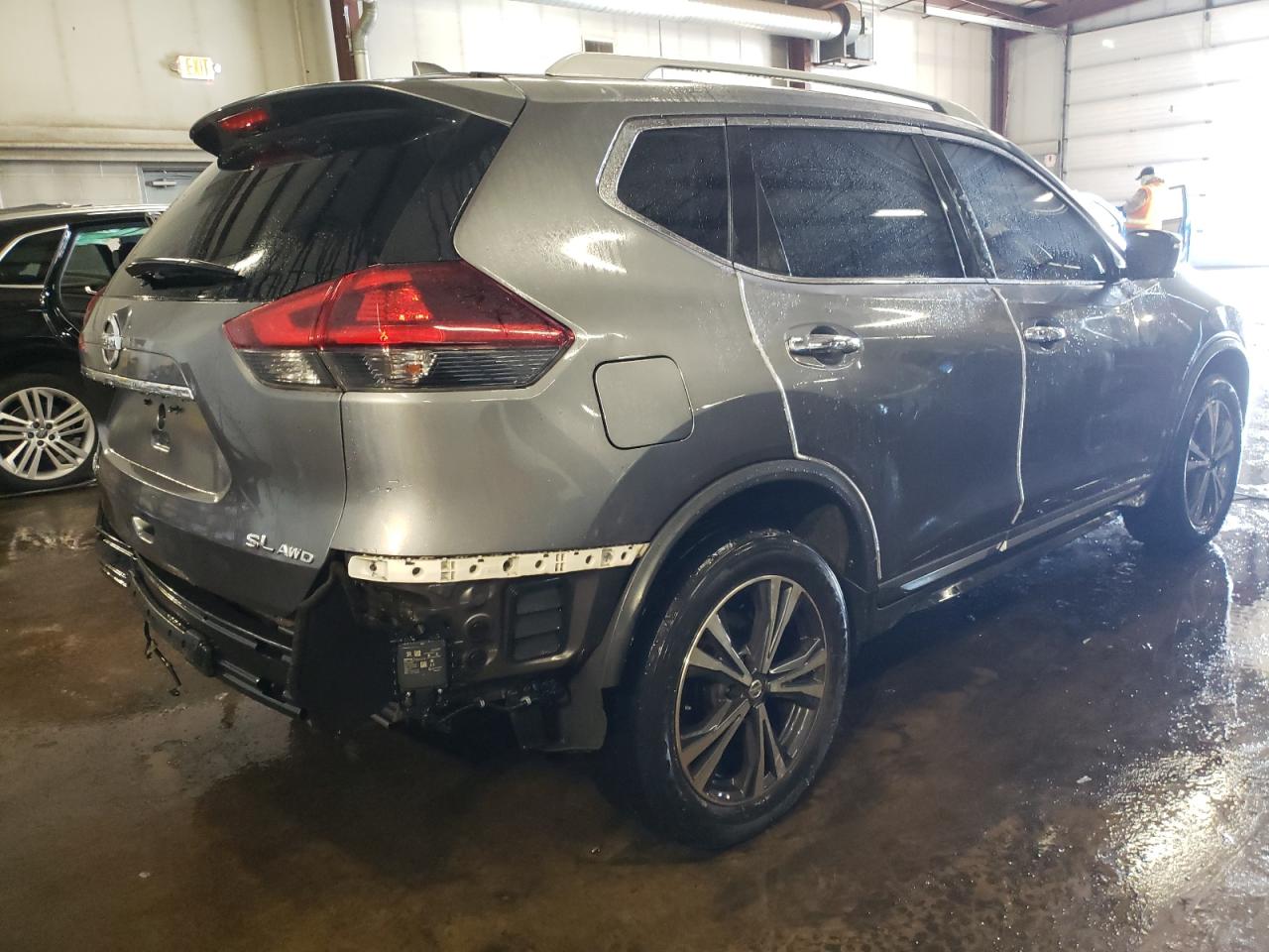 2018 Nissan Rogue VIN 5N1AT2MV6JC743318 Copart auction photo, rear end / minor dent/scratches damage thumbnail 3