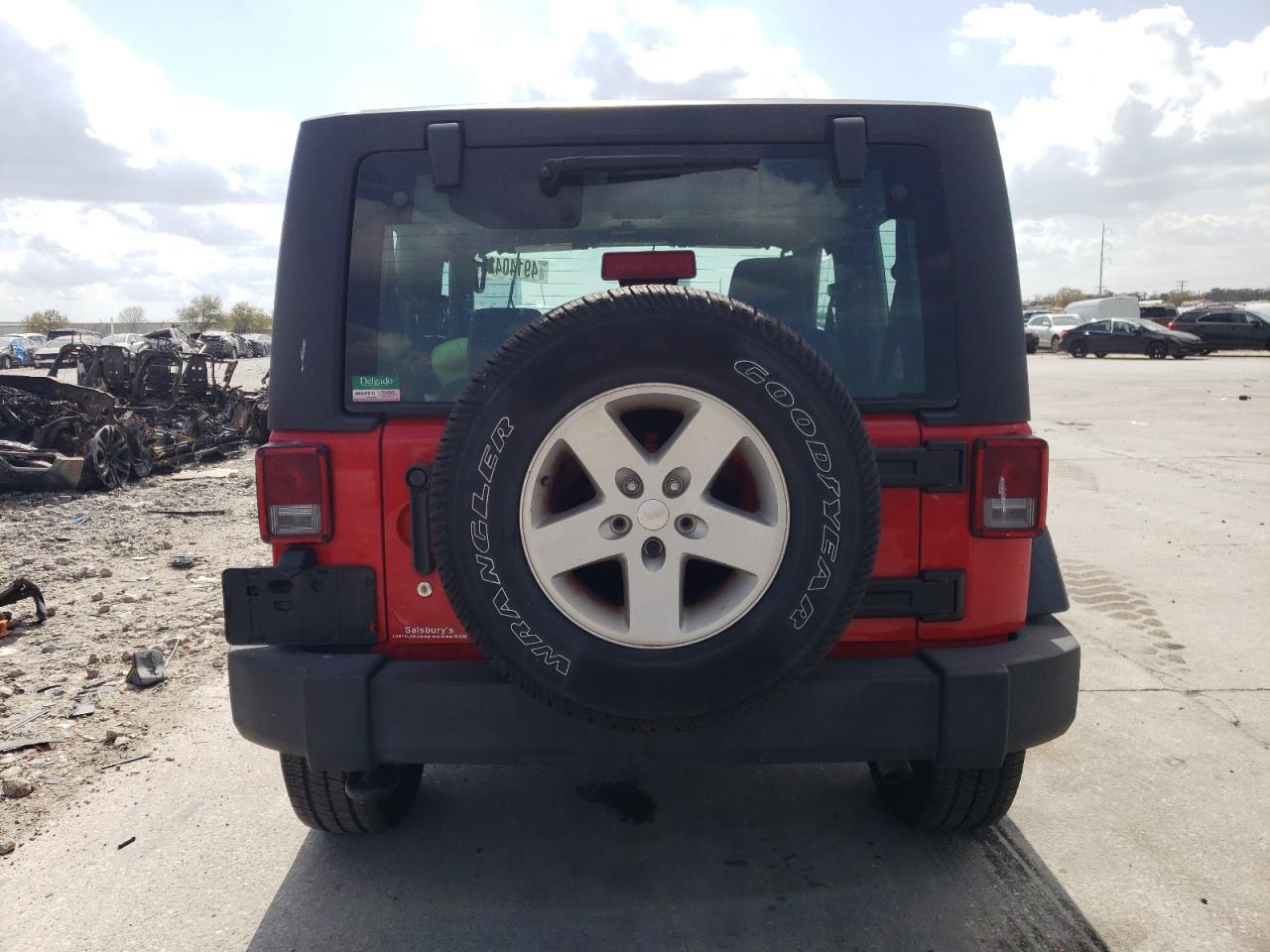 2018 Jeep Wrangler VIN 1C4GJWAG2JL922408 Copart auction photo, side damage thumbnail 6